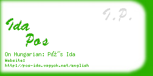 ida pos business card